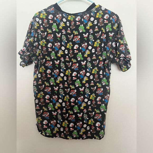 Nintendo Black T-Shirt with Colorful Character Print - Picture 3 of 3